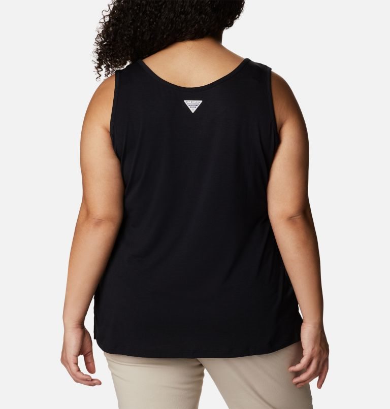 Women's Columbia PFG Slack Water Knit II Tanks Black | Plus Size CA-BL654